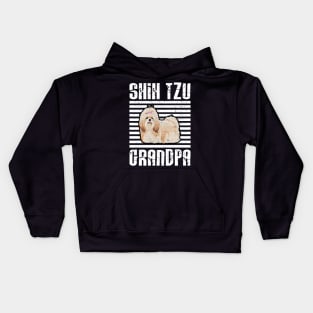 Shih Tzu Grandpa Proud Dogs Kids Hoodie